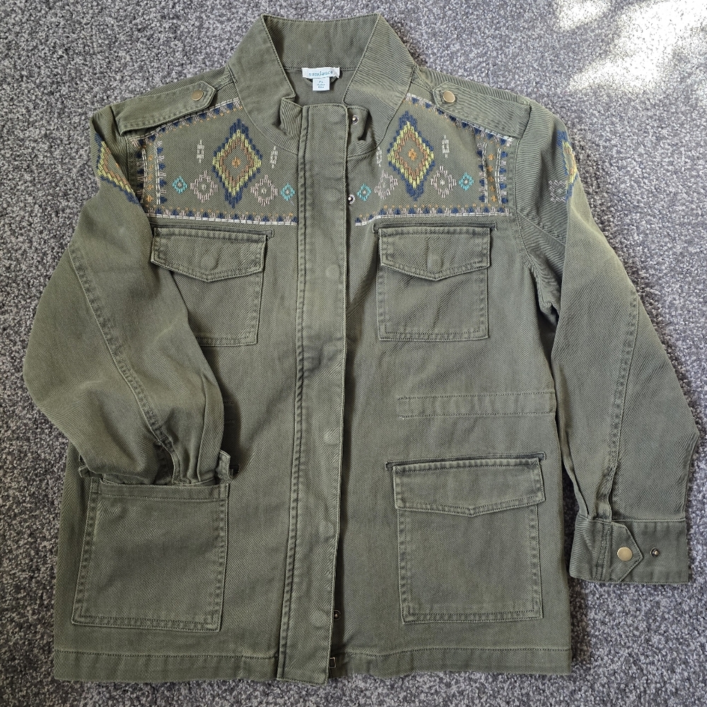 SUNDANCE Twin Rivers Jacket Size PL (Petite Large)